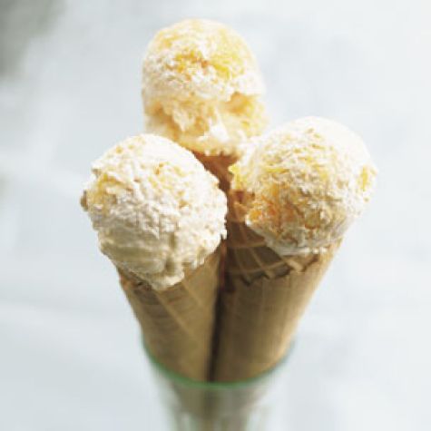 Apricot and Praline Ice Cream