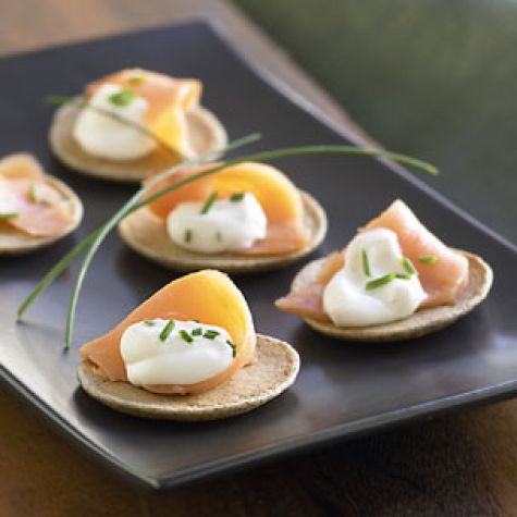 Buckwheat Blini with Smoked Salmon
