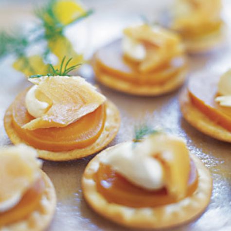 Golden Beets with Smoked Trout and Dill