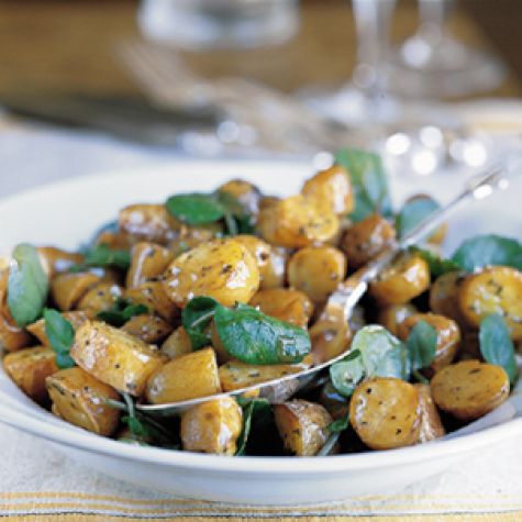 Roasted Potato Salad with Watercress and Balsamic Vinaigrette