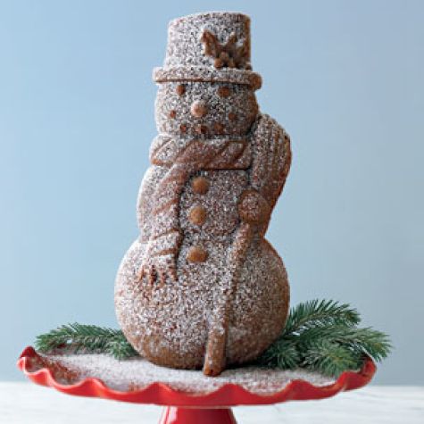 Brown Butter Snowman Cake