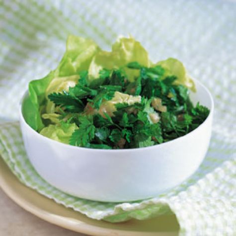 Green Herb Salad with Champagne Vinaigrette