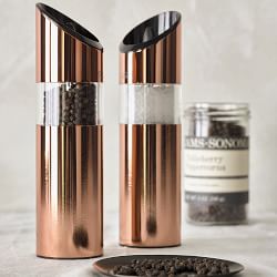 rose gold salt and pepper grinders