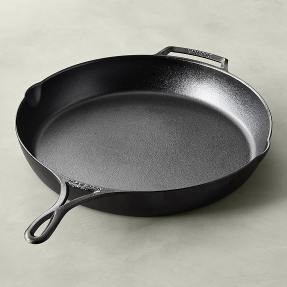 cast iron skillet with press