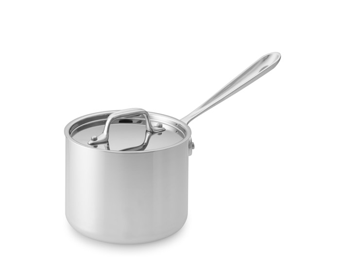 All-Clad D3 Tri-Ply Stainless-Steel Saucepan | Williams Sonoma All Clad D3 Tri Ply Stainless Steel Saucepan