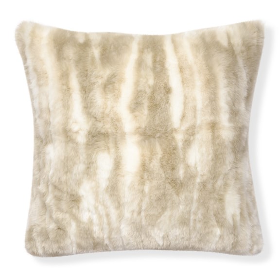faux fur pillows and throws