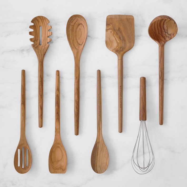 Cooking Tools Handmade Olive Wood 5 Kitchen Utensils Sale