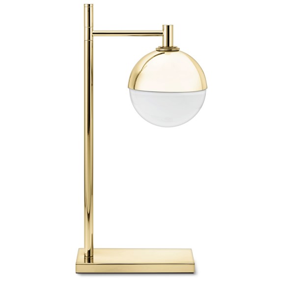 brass table lamp