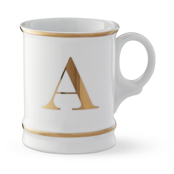 monogram glass coffee mugs