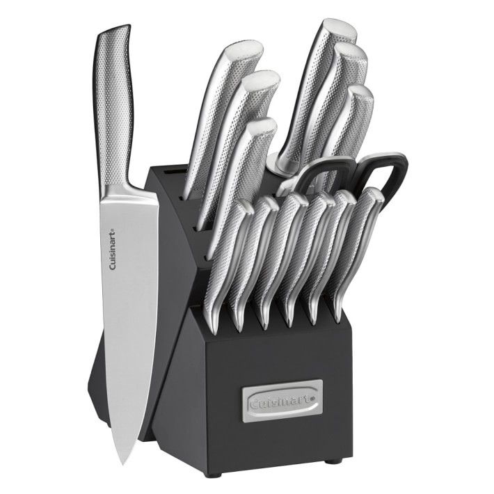 Cuisinart 15 Piece German Stainless Steel Hollow Handle Knife Block Set Williams Sonoma