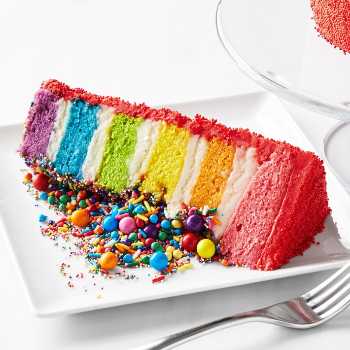 Flour Shop Rainbow Explosion Cake, Red Williams Sonoma