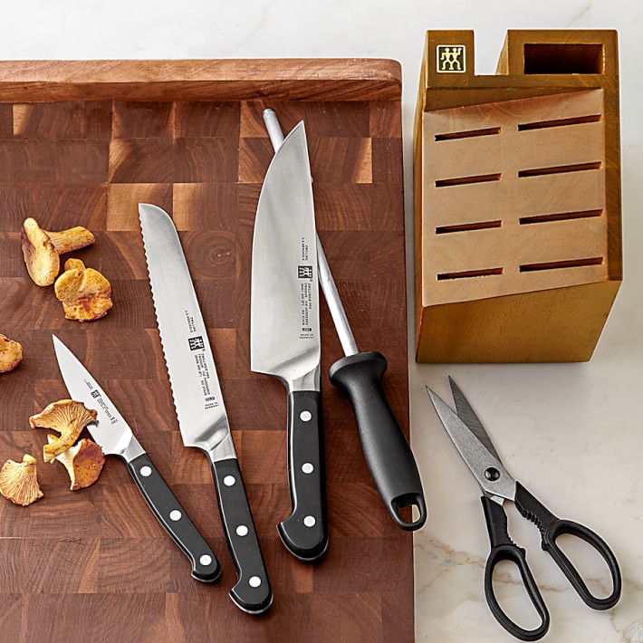 Zwilling J A Henckels Pro 6 Piece Knife Block Set Williams Sonoma