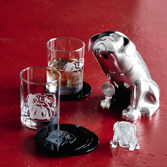 bulldog drink glasses