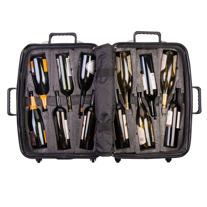 wine bottle suitcase