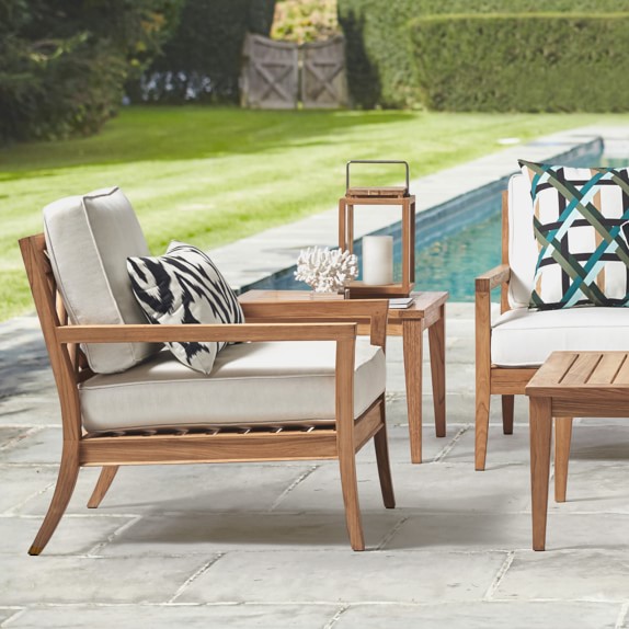 Garden Teak Patio Furniture Covers Williams Sonoma