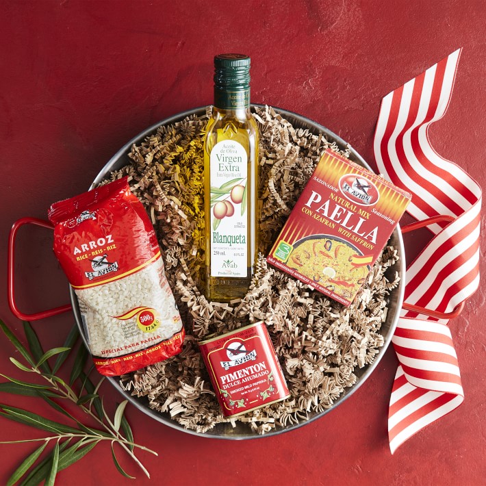 Spanish Paella Gift Set + Paella Pan Food Gift Set Williams Sonoma