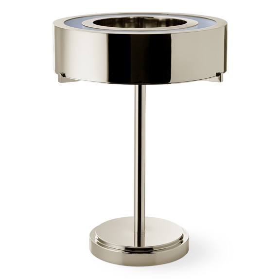 polished nickel table lamp