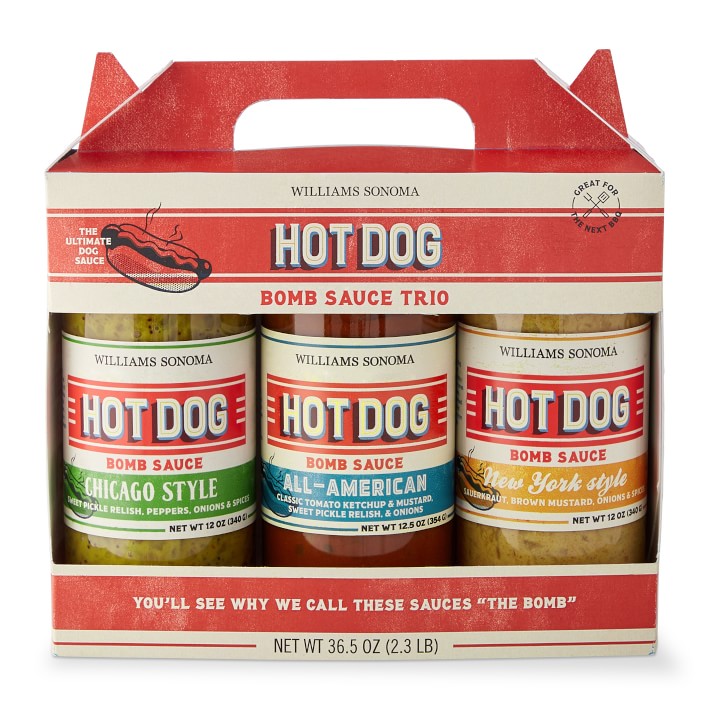 Hot Dog Bomb Trio Gift Set Gourmet Condiments Williams Sonoma
