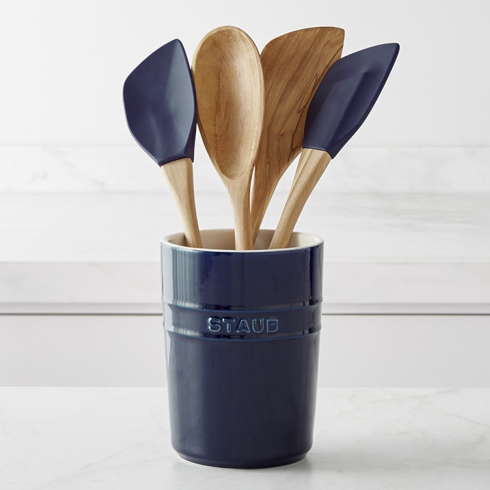 Staub 5 Piece Olivewood Kitchen Utensil Set Williams Sonoma