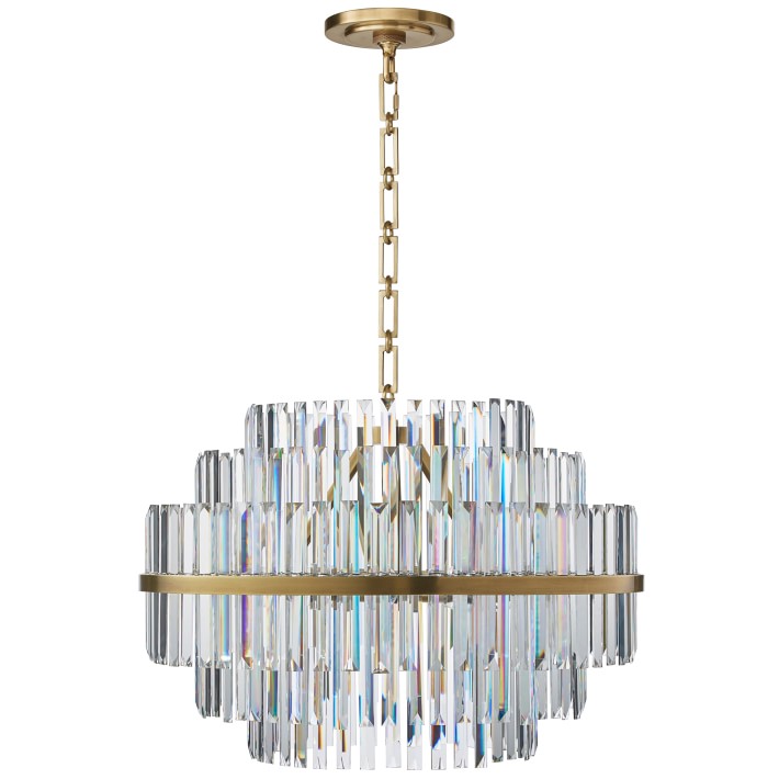 Vienna Round Crystal Chandelier Williams Sonoma