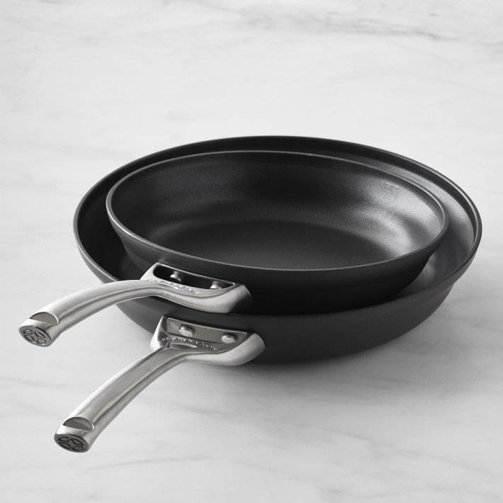 New Version Omelette Fry Pan 2018986 Calphalon Contemporary Hard-Anodized Aluminum Nonstick Cookware 10-inch and 12-inch Set Black