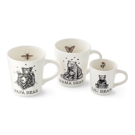 mama bear papa bear baby bear mugs