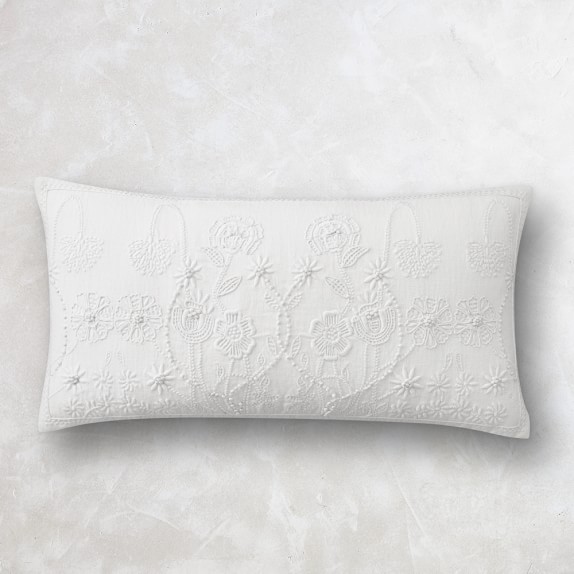 AERIN Merida Embroidered Lumbar Pillow 