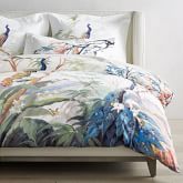 Painted Peacock Duvet Cover & Shams