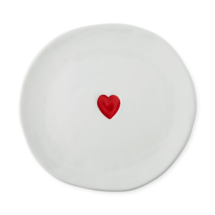 heart dinner plates