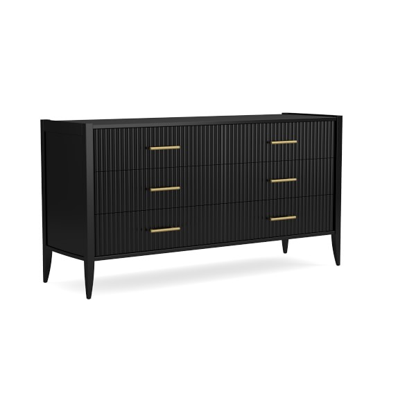 Black Sonoma 6 Drawer Dresser