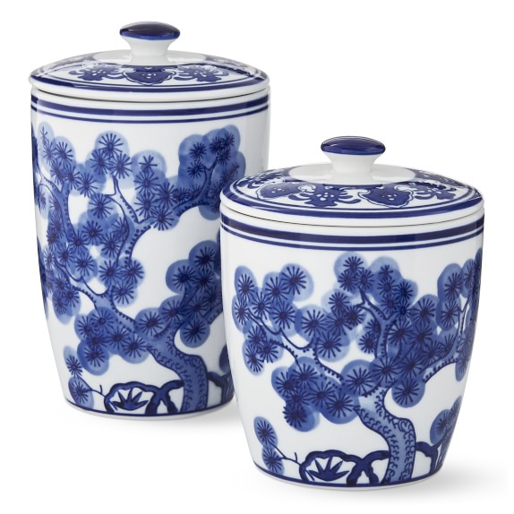Blue And White Ceramic Chinoiserie Bath Accessories Williams Sonoma
