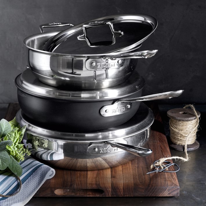 grey induction pan set