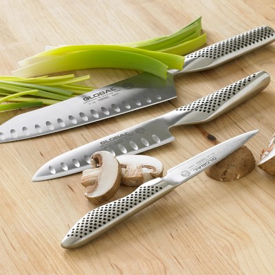 Global Classic 3 Piece Master Chef Knife Set Williams Sonoma