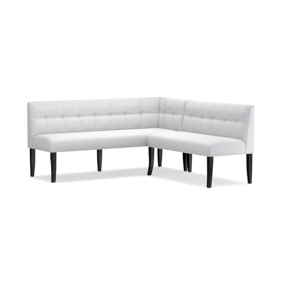 black banquette bench