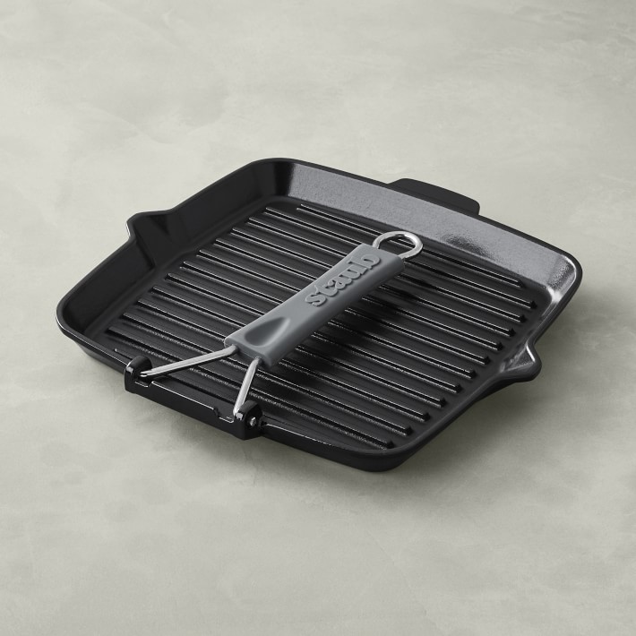 Staub Folding Grill Pan Black Williams Sonoma