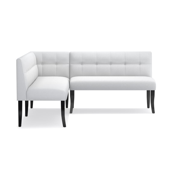 black banquette bench