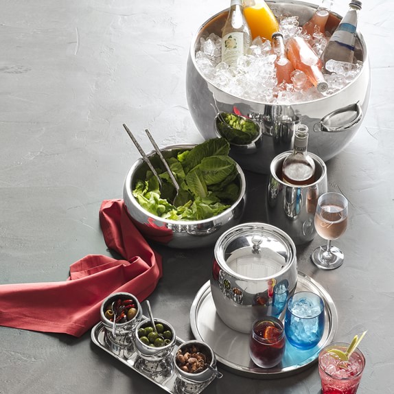 Double Wall Stainless Steel Insulated Ice Bucket Williams Sonoma