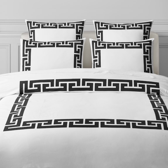 Paloma Contreras Greek Key Luxury Duvet Cover Shams Williams Sonoma