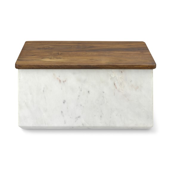 Marble Bread Box Kitchen Counter Organizers Williams Sonoma