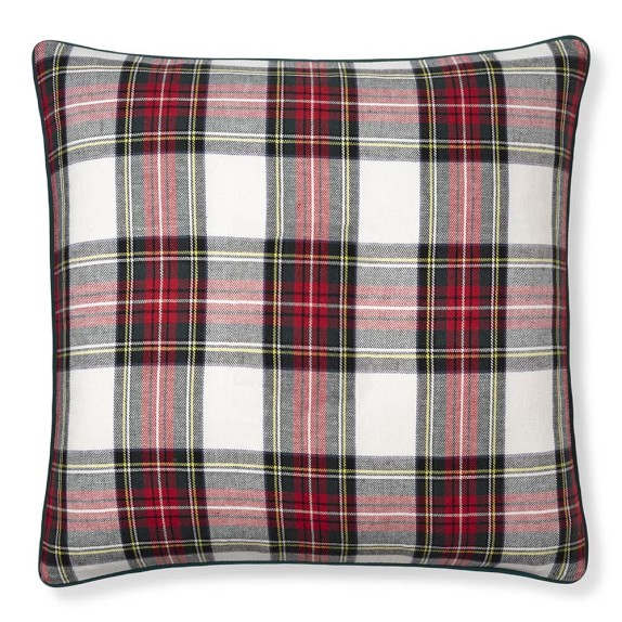 Stewart Tartan Scottish Plaid Throw Pillow Cover w Optional Insert by Roostery