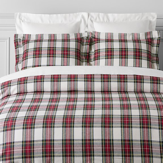 Stewart Tartan Woven Luxury Bedding Williams Sonoma