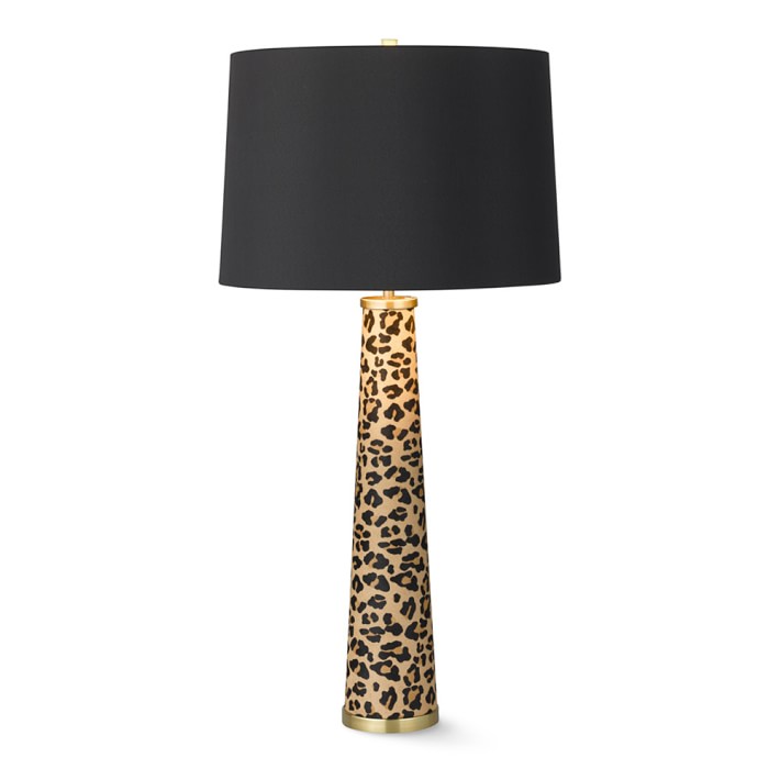 leopard print lamp base