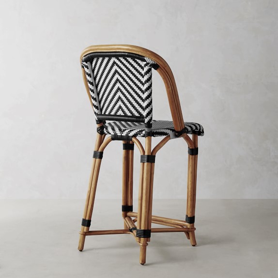 Parisian Bistro Woven Counter Bar Stool Williams Sonoma