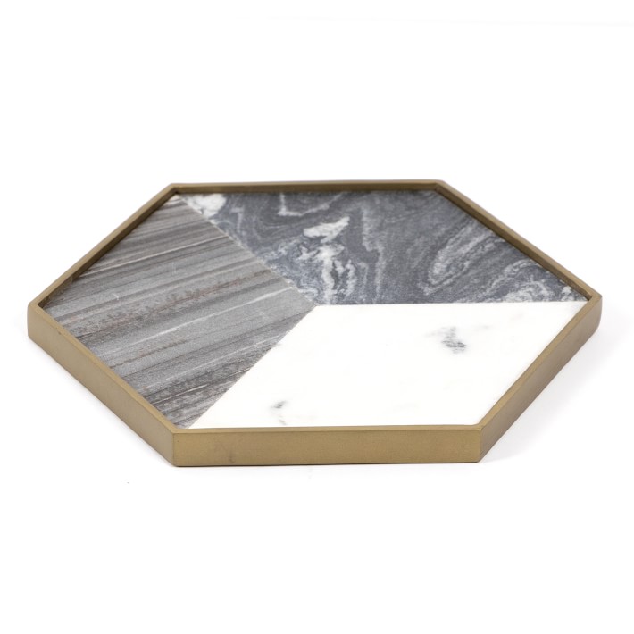 Grey Marble Decorative Tray Williams Sonoma