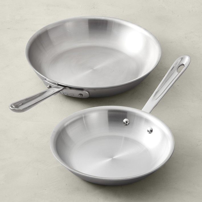 All-Clad d5 Brushed Stainless-Steel Nonstick Fry Pan, Set of 2 All Clad D5 Stainless Steel Nonstick Fry Pan Set