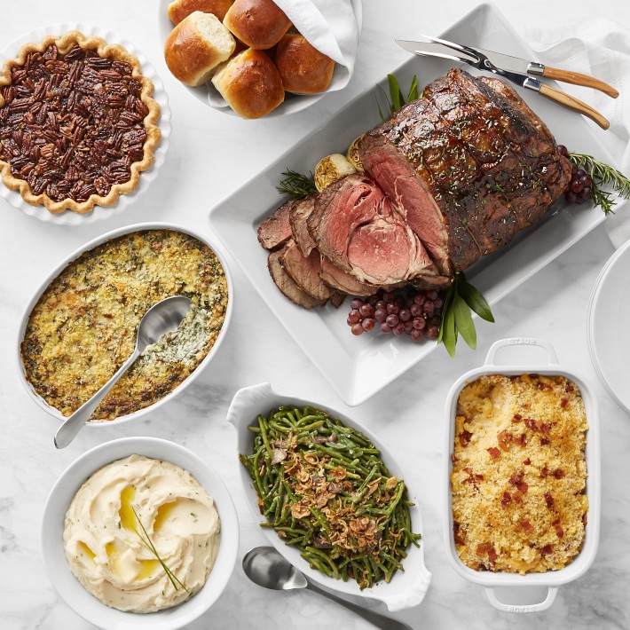 Ultimate Christmas Prime Rib Dinner Serves 8 Prepared Meal Delivery Williams Sonoma