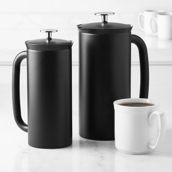 matte black french press