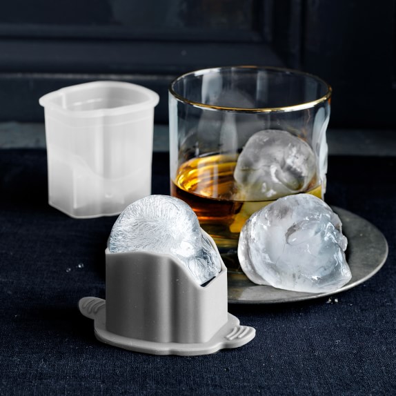 Skull Shaped Whisky Cocktail Ice Cubes Tray Silicone Mold Candy Ice Cream Mold Pudding Soap Ice Moulds Halloween gift 