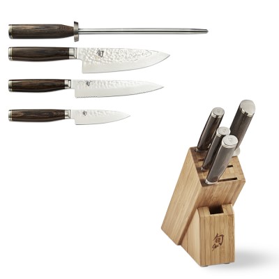 Shun Premier 5-Piece Knife Block Set | Williams Sonoma