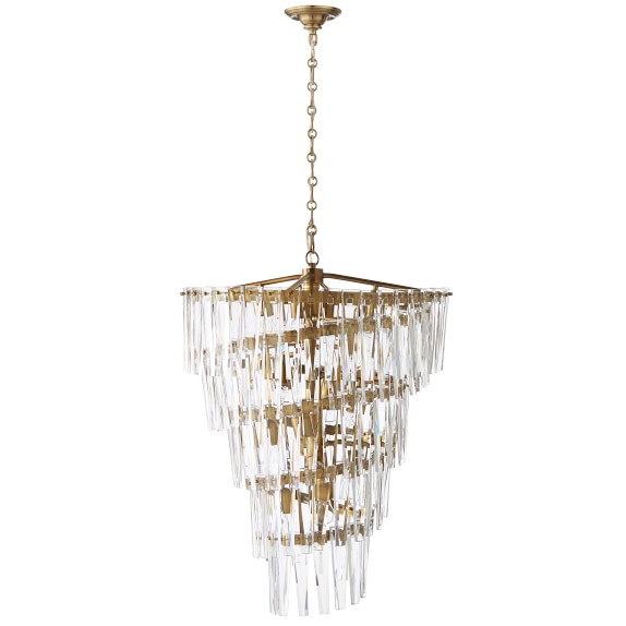 ellis spiral crystal chandelier